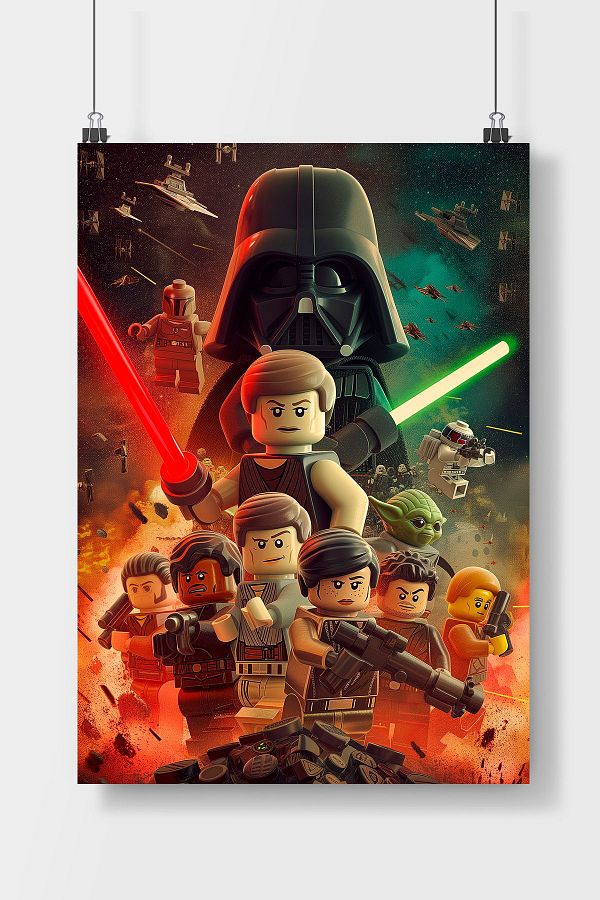 Lego star wars movie posters sale