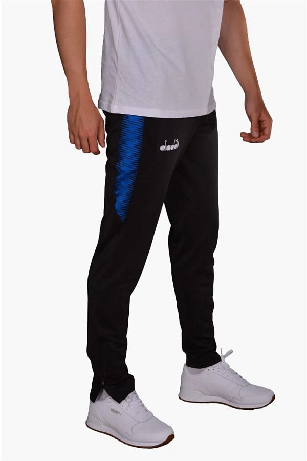 Diadora-Rhythm - Children's Lycra Black-Blue Sweatpants 1