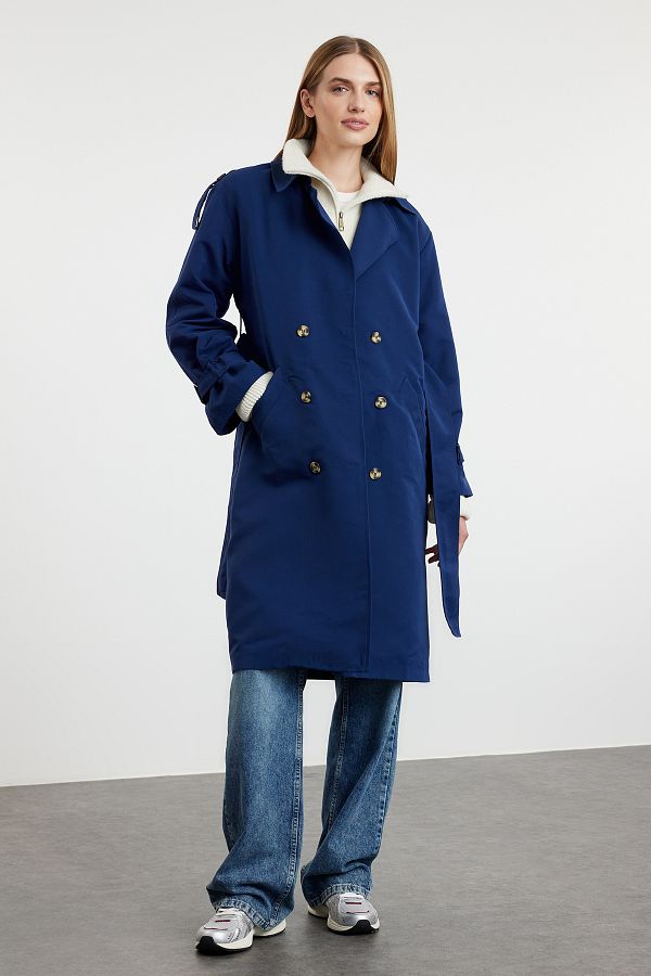 Dark navy overcoat hotsell