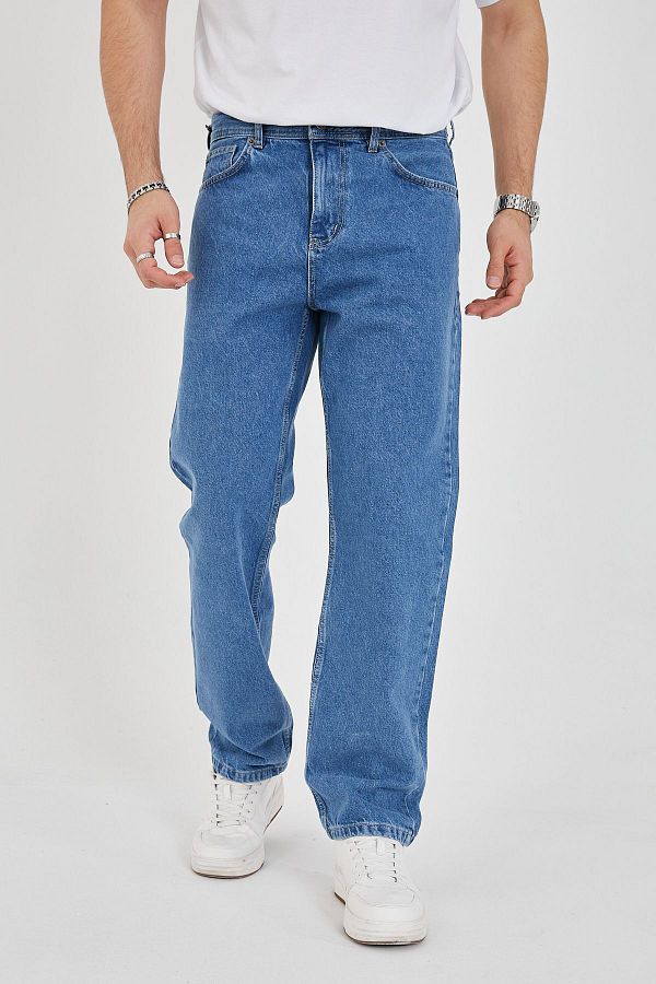 ENZİM JEANS-Pánske baggy džínsy zo 100% bavlny 1