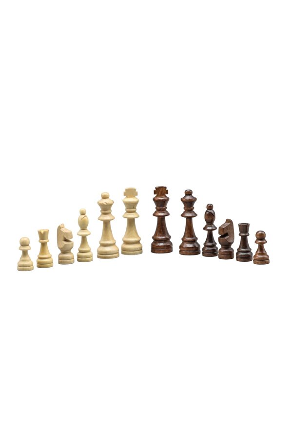 SERA-قطعة شطرنج مستوردة رقم 25 (PIYON 3,7 CM - KING 6 CM - VIZIR 5,6 MM) 1