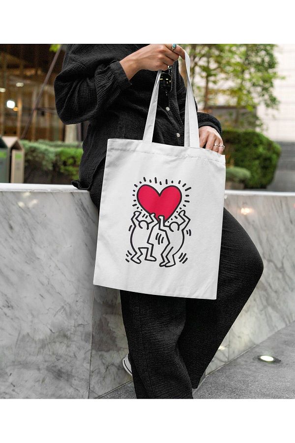 daystore Keith Haring Pink Shoulder Bag Trendyol