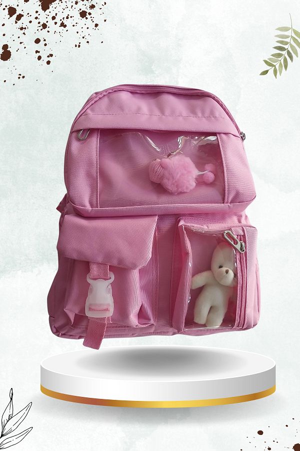 CANTA Large Capacity Waterproof Bag for Women Korean Style Multi pocket College School Bag Trendyol