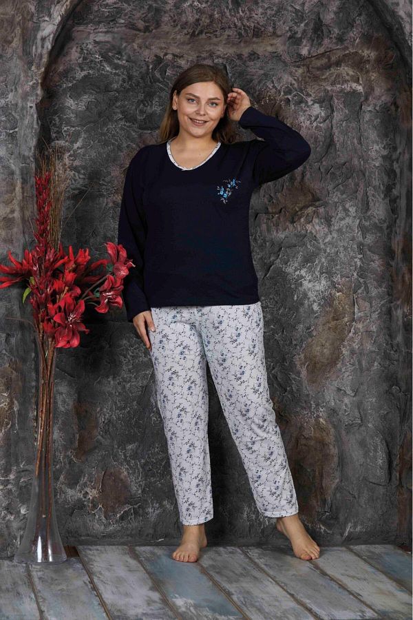 CAL A Plus Size Capri Pants and Pajama Set Battal Trendyol
