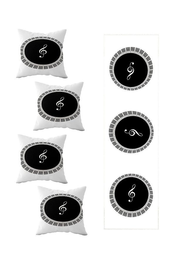on the clouds-4-Piece Decorative Piano Table Runner Set - Left Switch and Changed Ranir Models 1