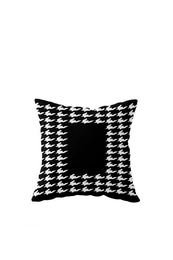 on the clouds-Double Sided Houndstooth Patterned Pillow Case - Hidden Zipper 1
