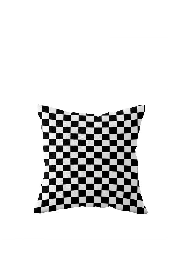 on the clouds-Checkerboard Pattern Single Side Hidden Zipper Pillow Case Throw Pillow Sofa Pillow Case 1