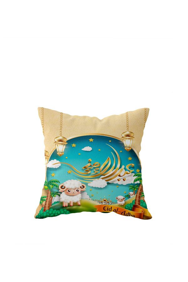 on the clouds-Ramadan Themed Single Sided Hidden Zippered Pillow Case Throw Pillow Sofa Pillow Case 1