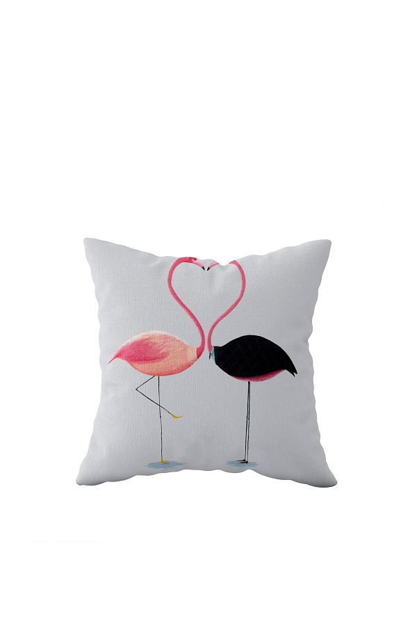 on the clouds-Double Sided Flamingo Patterned Hidden Zippered Pillowcase - Throw Pillow Seat Pillow 1