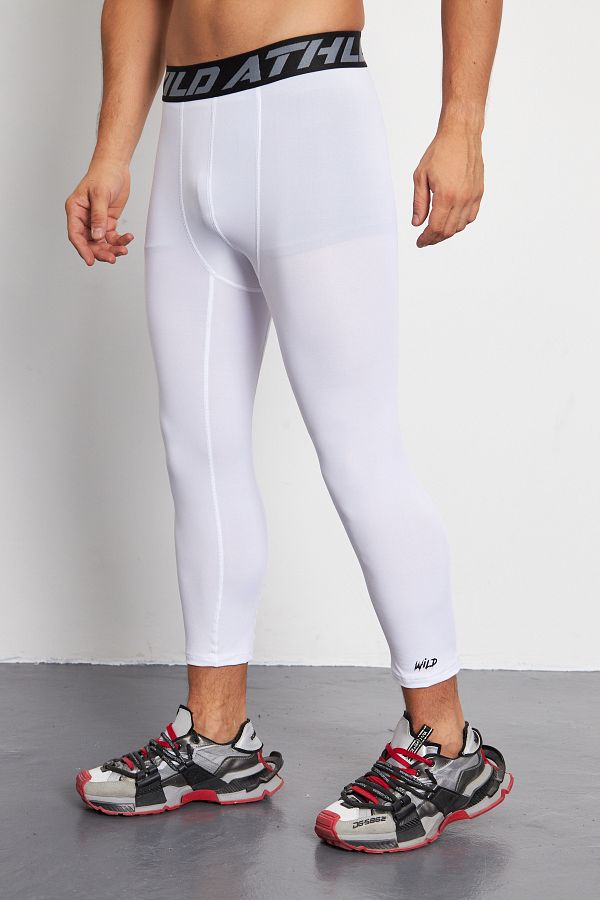 Wild Athletic Sports Basketball White 3 4 Sports Tights Trendyol