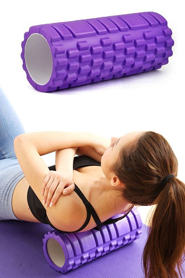 Jet Pro Foam Roller Pilates Massage Roller Foam Fitness Yoga Roller Purple Trendyol