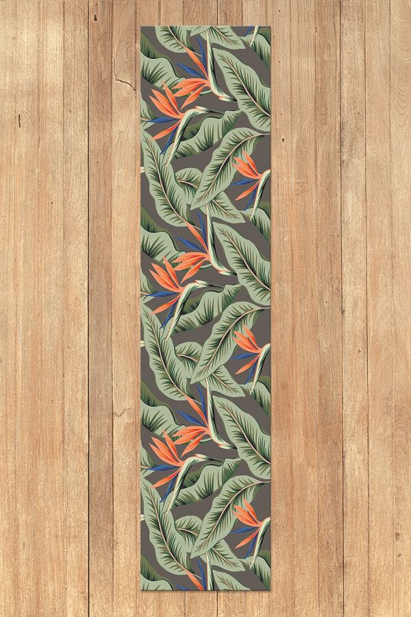 EY HOME-Digital Printed Leaf Patterned Washable Kitchen Table Cloth - R-81-04 1