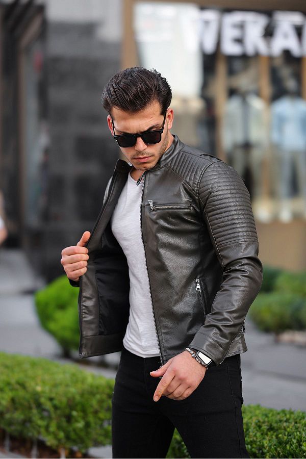 Boymen Men s Leather Jacket leather coat Trendyol