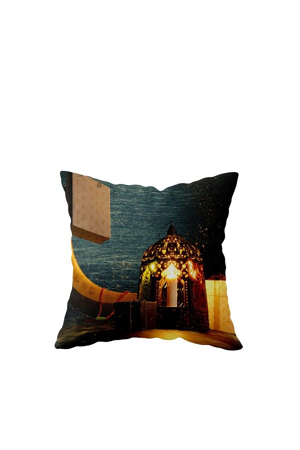 on the clouds-Ramadan Lantern Crescent Pattern - Double Sided Hidden Zippered Pillowcase Throw Pillow Seat Pillowcase 1