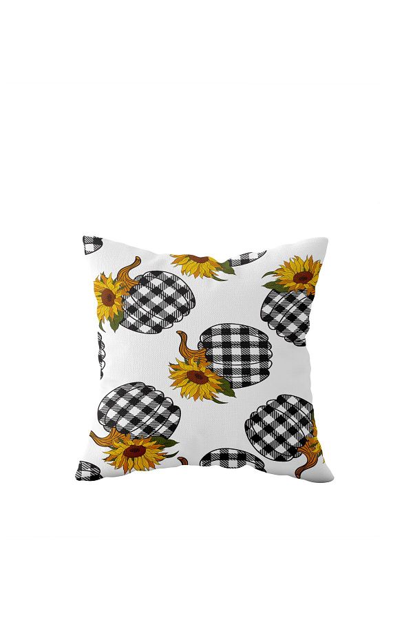 on the clouds-Pumpkin Patterned Single Side Hidden Zipper Pillow Case Throw Pillow Sofa Pillow Case 1