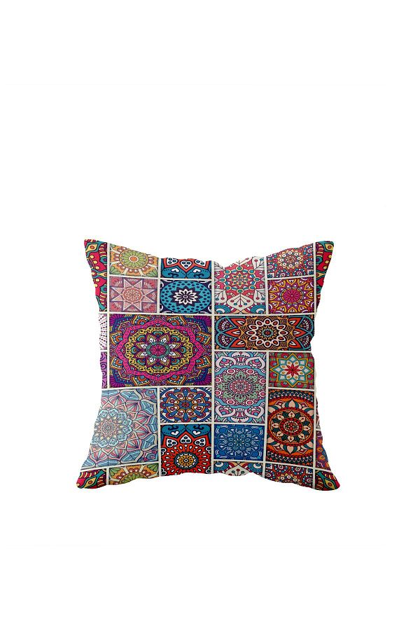 on the clouds-Double Sided Pink Mosaic Pillowcase - Hidden Zipper, Throw Pillow Seat 1