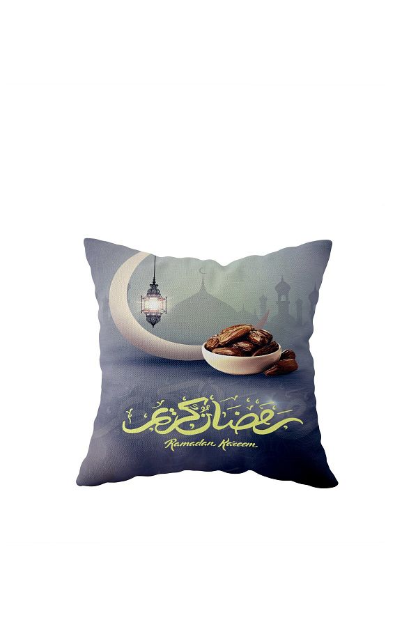 on the clouds-Ramadan Lantern and Crescent Double Sided Hidden Zippered Pillow Case 1