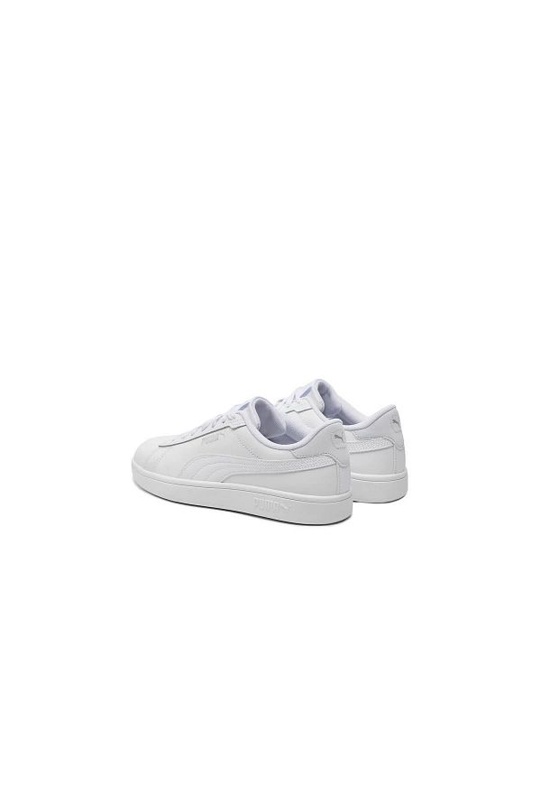 Puma 390987 18 Smash 3.0 L White and Silver Women s Sneakers Trendyol