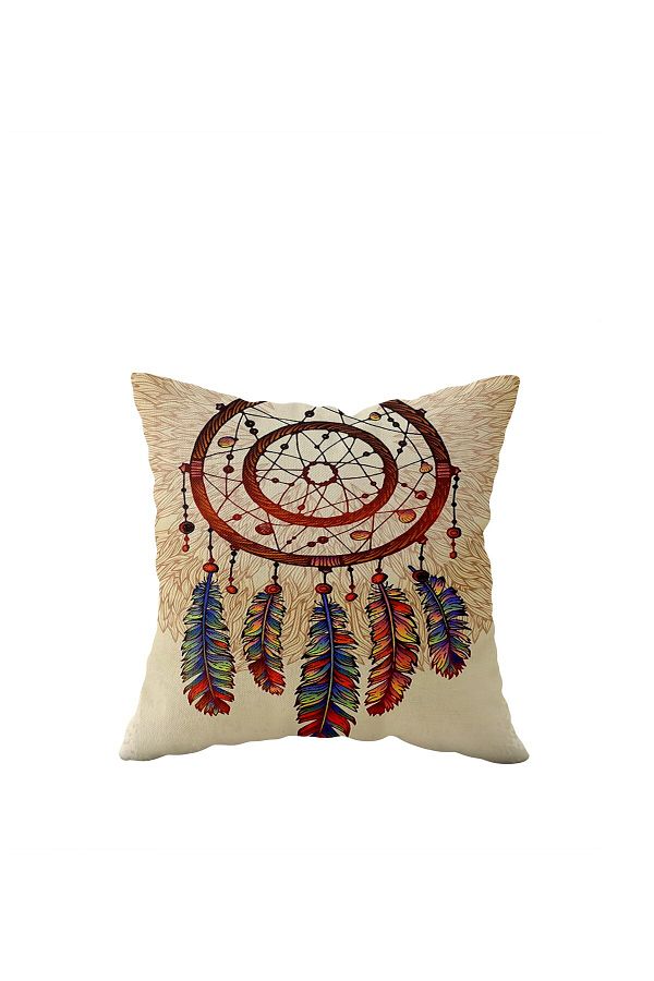 on the clouds-Dreamcatcher Patterned Single Sided Hidden Zipper Pillow Case Throw Pillow Sofa Pillow Case 1