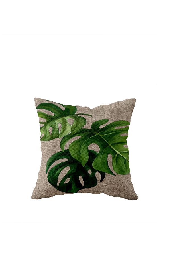 on the clouds-Leaf Pattern Single Side Hidden Zipper Pillow Case Throw Pillow Sofa Pillow Case 1