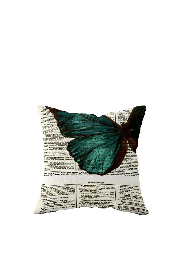 on the clouds-Butterfly Patterned Single Side Hidden Zipper Pillow Case Throw Pillow Sofa Pillow Case 1