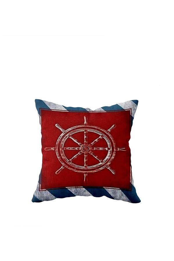 on the clouds-Blue Red Side Hidden Zippered Pillow Case Throw Pillow Sofa Pillow Case 1