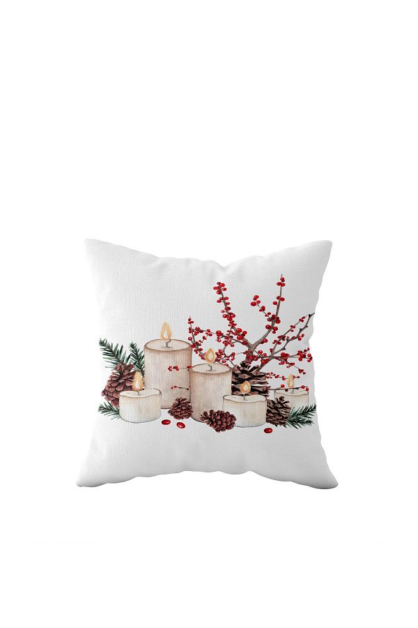on the clouds-New Year's Kokina - Double Sided Candle Cone Pattern, Hidden Zipper Throw Pillow Sofa Pillow 1