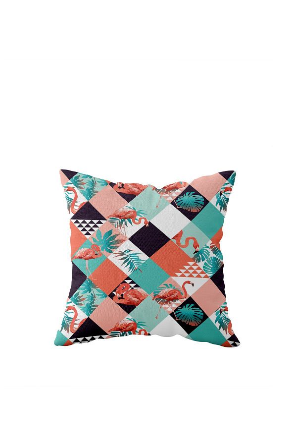 on the clouds-Filamingo Pattern Single Side Hidden Zipper Pillowcase Throw Pillow Sofa Pillow Case 1