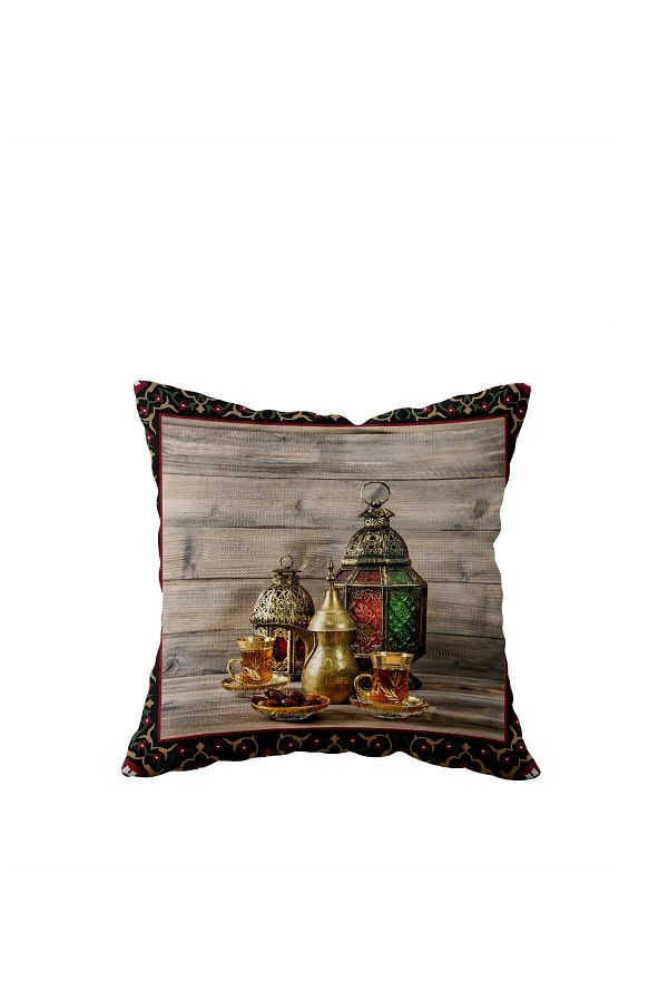 on the clouds-Ramadan Zemzem Treat Patterned Single Sided Hidden Zippered Pillow Case Throw Pillow Sofa Pillow Case 1