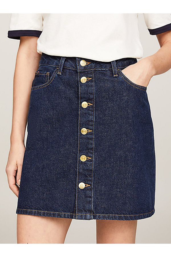 Tommy jeans denim mini skirt on sale