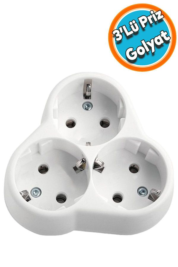 NZB-Golyat 3-Piece Group Socket Plug Socket Grounded Multiple Coupler Wireless Triangle 1