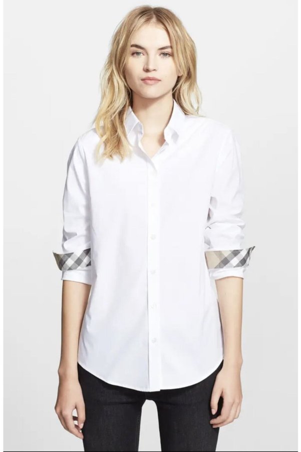 by shirts collection White Sport Collar Cuff Detail Elite Shirt
