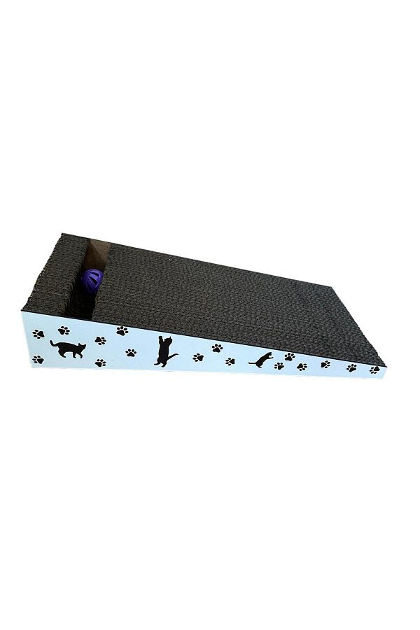 Ekinix-Reversible Cat Scratcher Toy - Mdf Coated, 21*43*8 cm Catnip with Gift 1
