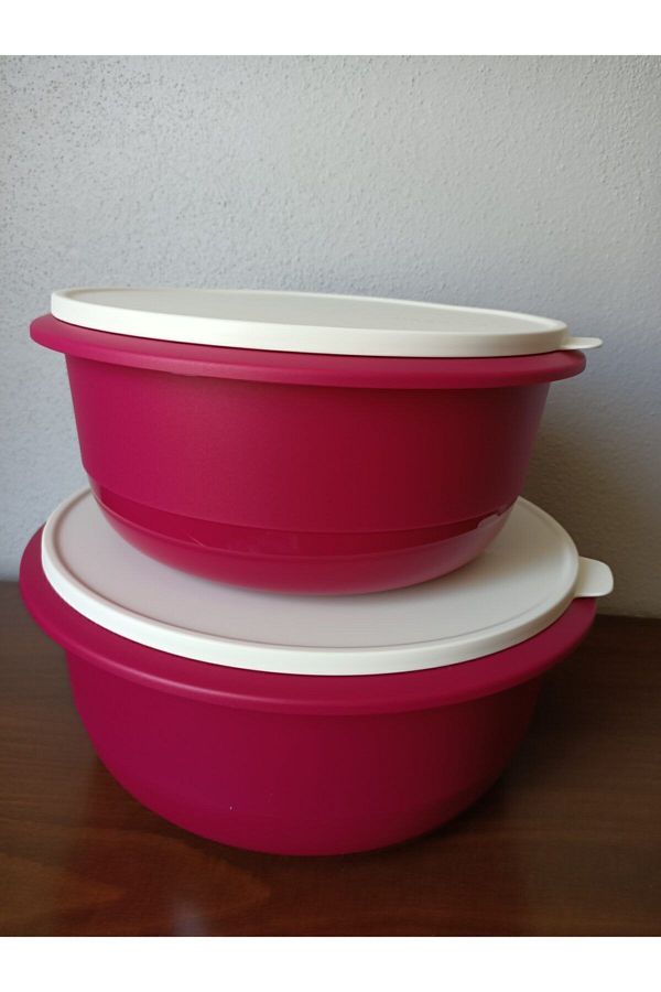 Tupperware-Mixim 9.5 Lt and 6 Lt Dough Fermenting and Storage Container 2 Pieces 1