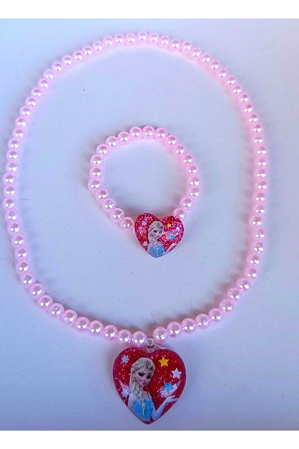 Eva Rose-Elsa Frozen Princess - Children's Necklace and Bracelet Set, Frozen 1
