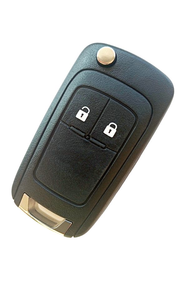 Kasey-Opel Astra J Insignia - Compatible 2 Keys Key Control Cover with Drop Logo and Screw Auto Keychain 1