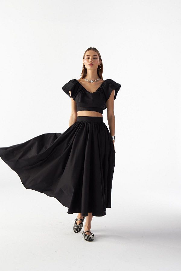 Puffy maxi skirt shop