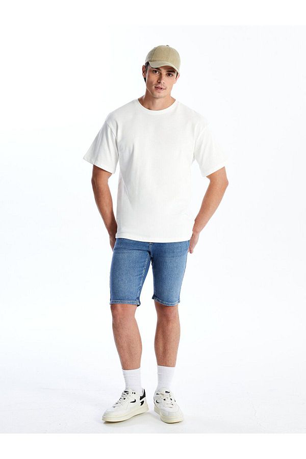 LC Waikiki-Men's Skinny Fit Jean Shorts 1