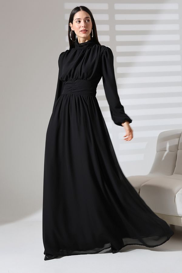 Turtleneck evening gowns on sale