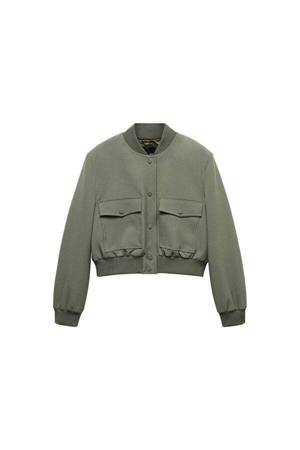 MANGO Khakifarbene Jacke für Damen – Modell 57976019