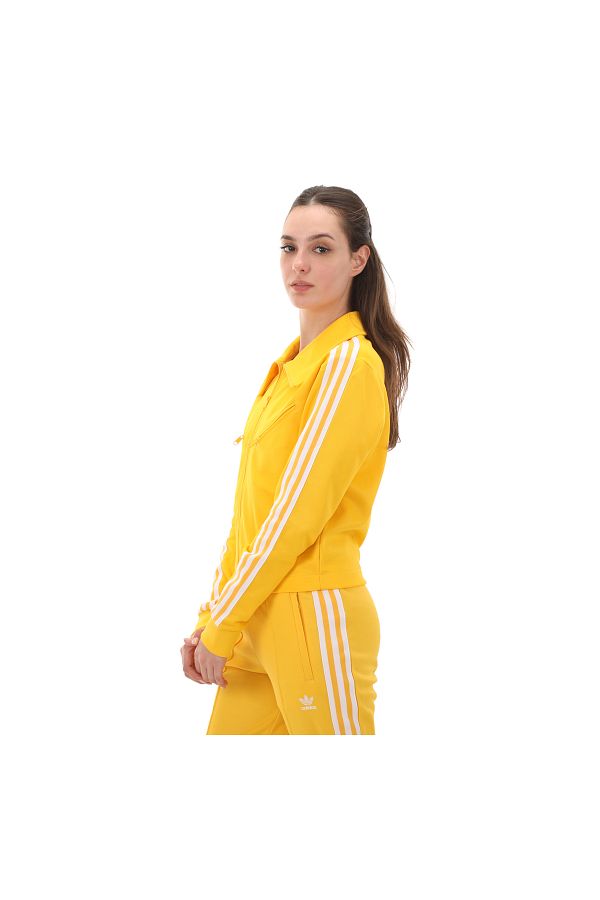 Yellow adidas women's jacket on sale