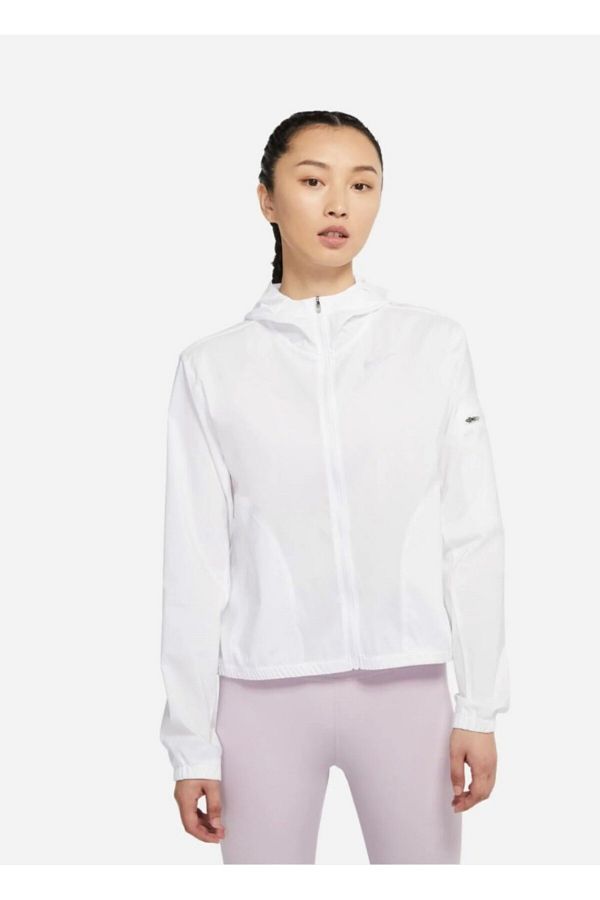 Nike white running jacket outlet