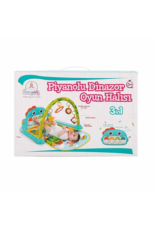 TinySteps Babycim Piyanolu Dinazor Oyun Halısı Aktivite Oyun