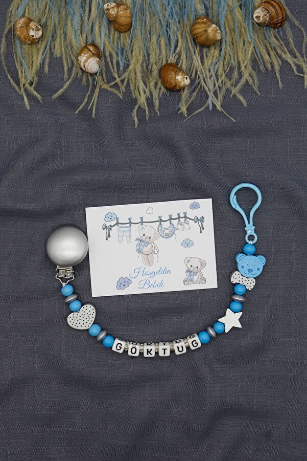 lilamtasarım Isimli Bebek Emzik Zinciri