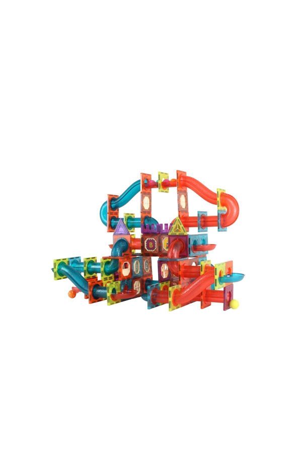 zenkid-268 Pieces Magblock - Magnetic Blocks and Rollers - Educational and Intelligence Development Game Set 1