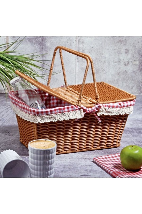 VADİ HOME-Wicker Picnic Basket 1