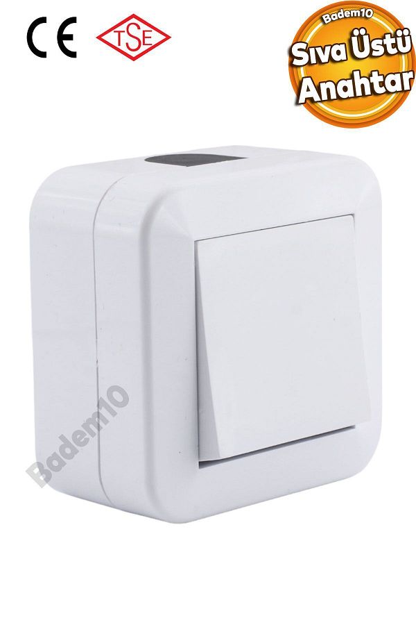 Badem10-Surface Mounted Switch Button Nemliyer IP44 Electrical Switch Socket Surface Mounted Wireless 1