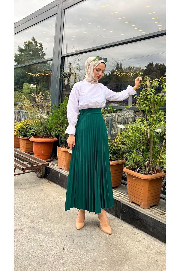 Long pleated skirt 48 online