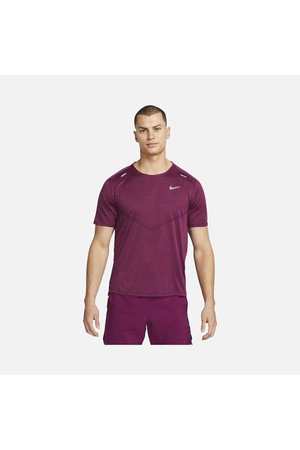 Nike Men s Running and Sports Ball Dri Fit ADV Techknit Ultra Short Sleeve Claret Red T shirt CZ9046 Trendyol