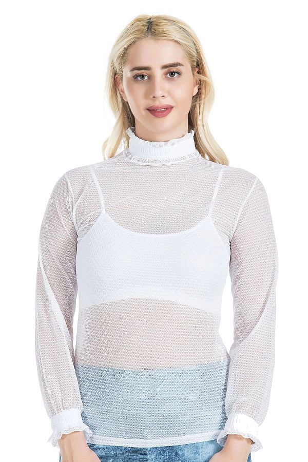 Beruflic Turtleneck Transparent Detailed Angel Athlete 146 Trendyol